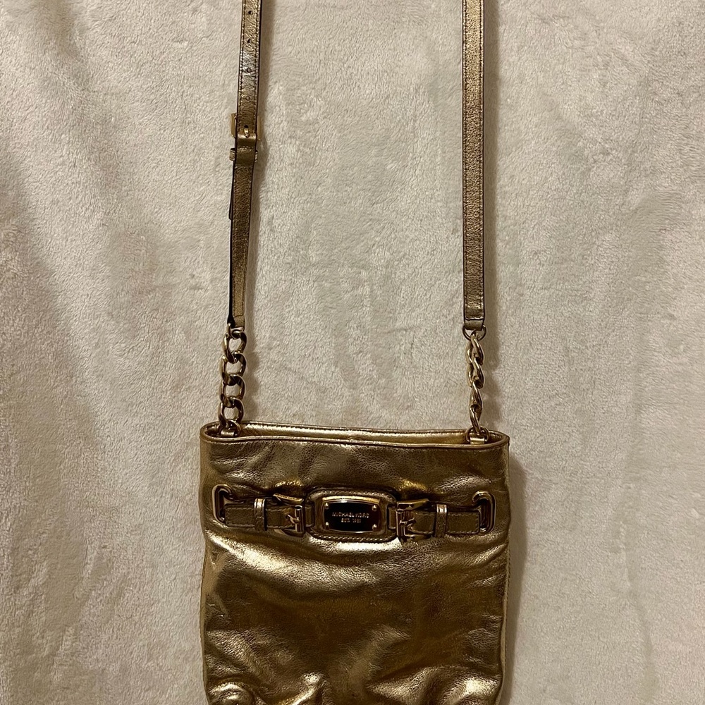 Michael Kors Gold Crossbody Bag